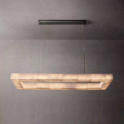 WOMO Rectangle Alabaster Chandelier-WM2822