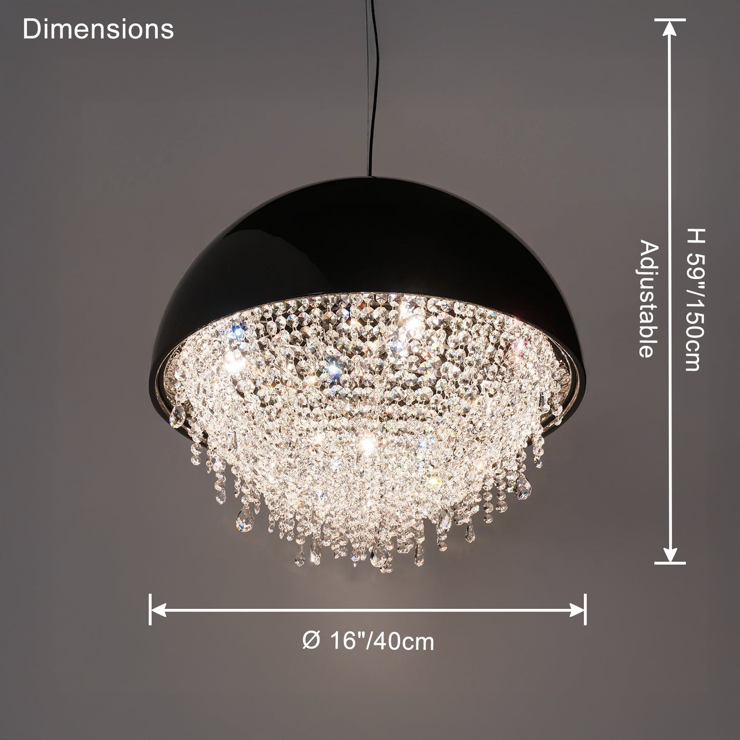 WOMO Dome Crystal Chandelier-WM2825