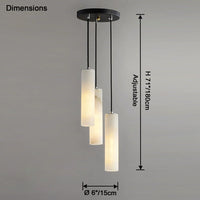 WOMO Cascading Cylinder Alabaster Chandelier-WM2827