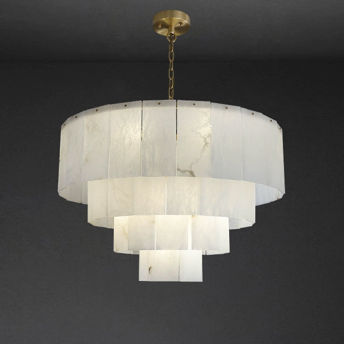 WOMO Tiered Alabaster Chandelier-WM2829