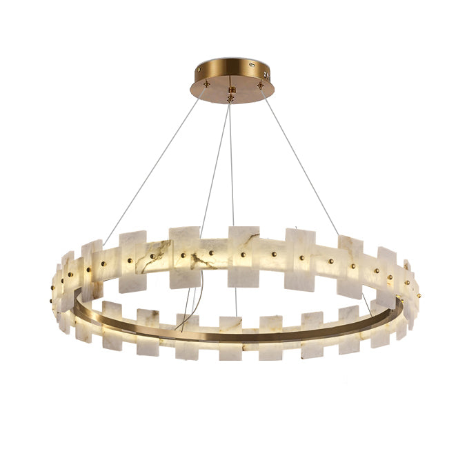 WOMO Tiered Alabaster Chandelier-WM2830