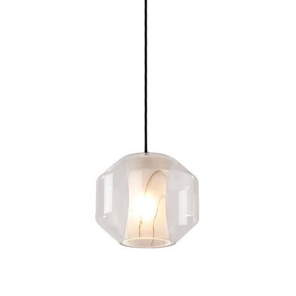 WOMO Alabaster Glass Round Pendant Light-WM2837