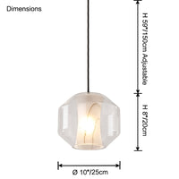 WOMO Alabaster Glass Round Pendant Light-WM2837