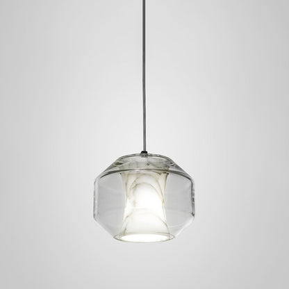 WOMO Alabaster Glass Round Pendant Light-WM2837