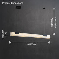 WOMO Linear Alabaster Chandelier-WM2838
