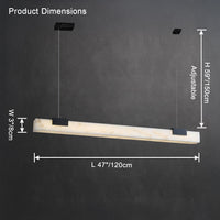 WOMO Linear Alabaster Chandelier-WM2838