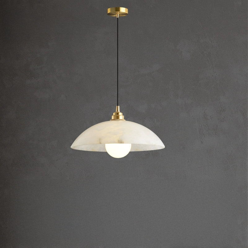 WOMO Dome Alabaster Pendant Light-WM2839