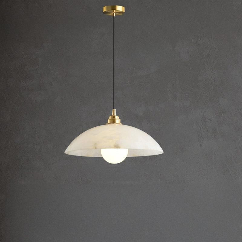 WOMO Dome Alabaster Pendant Light-WM2839