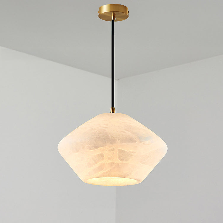 WOMO Flying Saucer Alabaster Pendant Light-WM2840