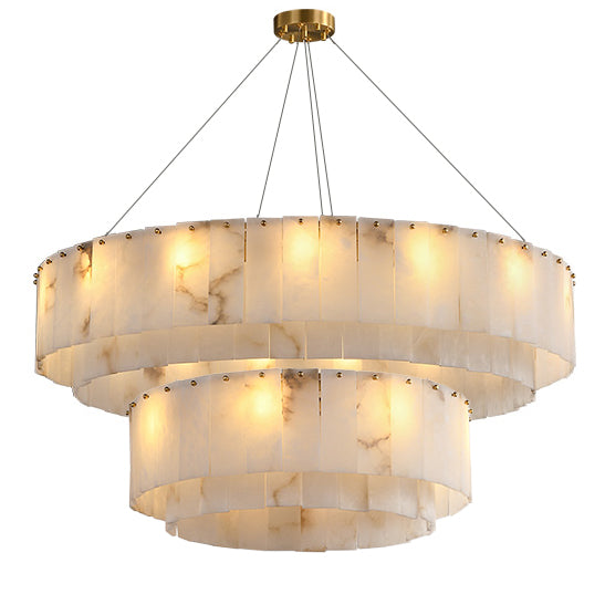 WOMO Tiered Alabaster Chandelier-WM2844