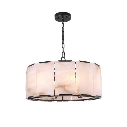 WOMO Round Alabaster Chandelier-WM2846