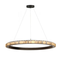 WOMO Tiered Circular Alabaster Chandelier-WM2858