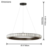 WOMO Tiered Circular Alabaster Chandelier-WM2858