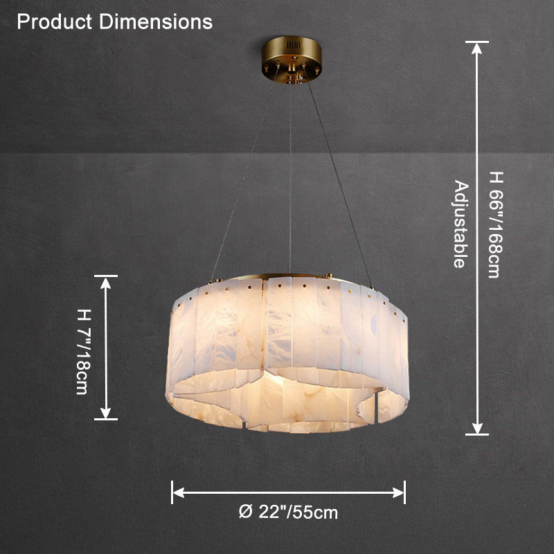 WOMO Modern Multi-Round Alabaster Chandelier-WM2860