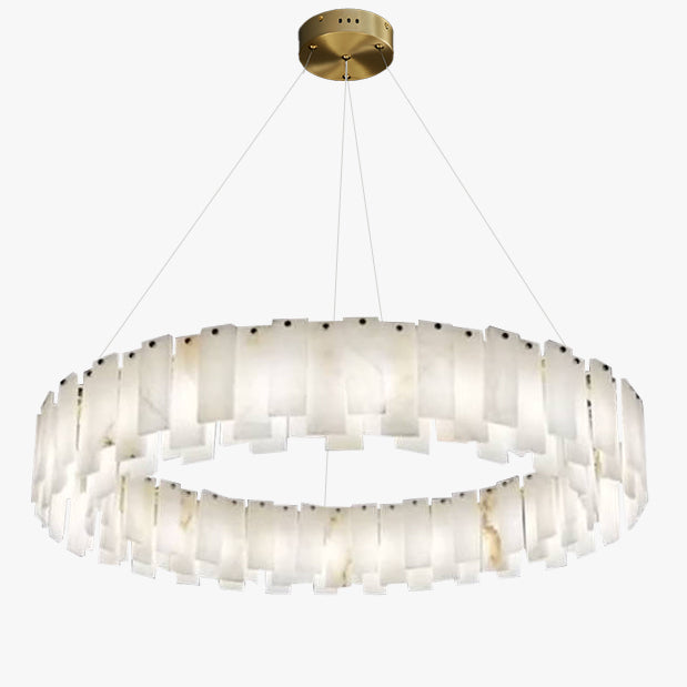 WOMO Luxury Alabaster Round Chandelier-WM2861