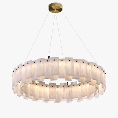 WOMO Luxury Alabaster Round Chandelier-WM2861