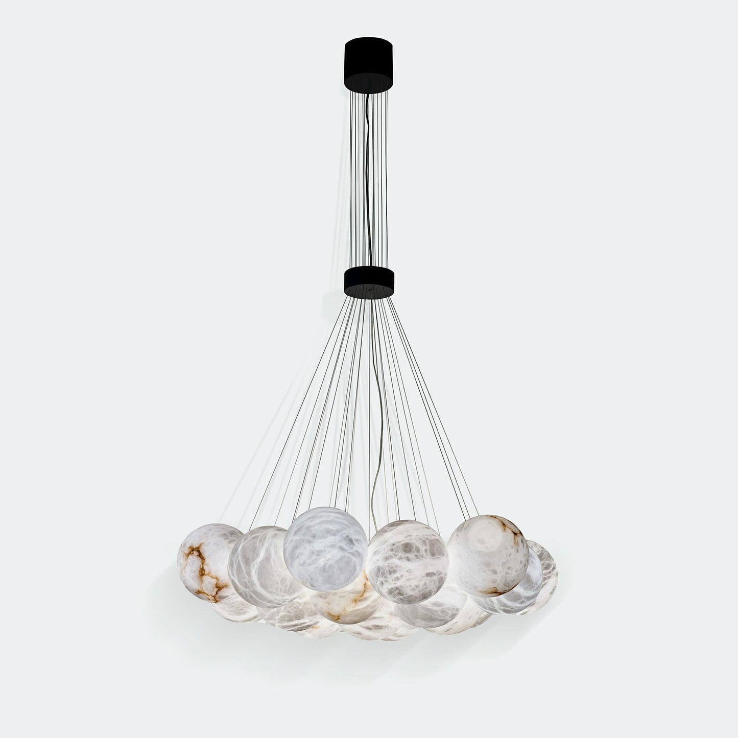 WOMO Cluster Globe Alabaster Pendant Chandelier-WM2865