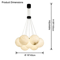 WOMO Cluster Globe Alabaster Pendant Chandelier-WM2865
