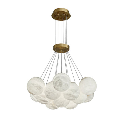 WOMO Cluster Globe Alabaster Pendant Chandelier-WM2865