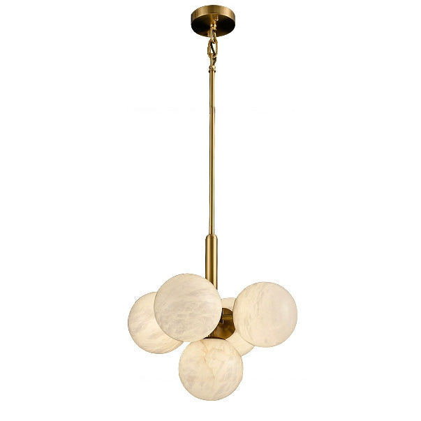 WOMO Tiered Alabaster Globe Chandelier-WM2867