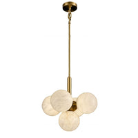 WOMO Tiered Alabaster Globe Chandelier-WM2867