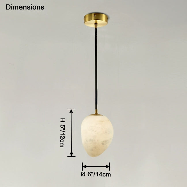 WOMO Irregular Alabaster Pendant Light-WM2868