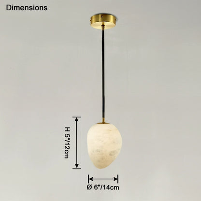 WOMO Irregular Alabaster Pendant Light-WM2868