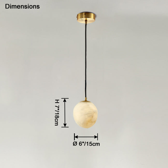 WOMO Irregular Alabaster Pendant Light-WM2868