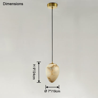 WOMO Irregular Alabaster Pendant Light-WM2868