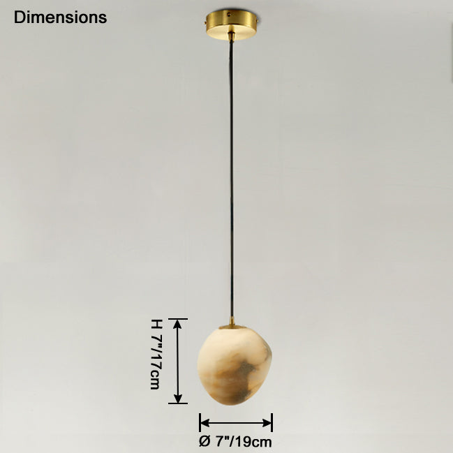 WOMO Irregular Alabaster Pendant Light-WM2868