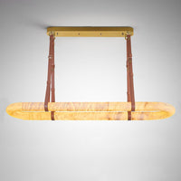 WOMO Oval Alabaster Chandelier-WM2871