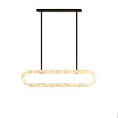 WOMO Oval Alabaster Chandelier-WM2872