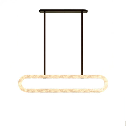 WOMO Oval Alabaster Chandelier-WM2872