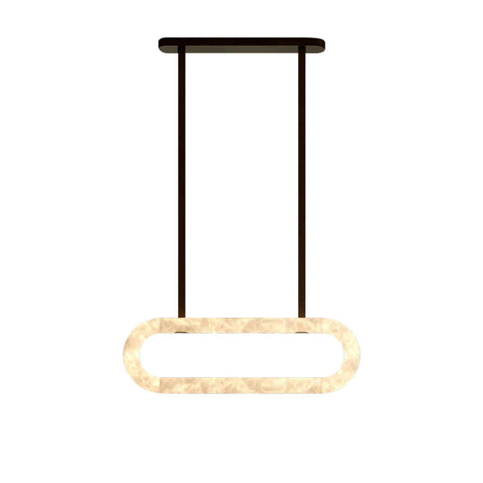 WOMO Oval Alabaster Chandelier-WM2872