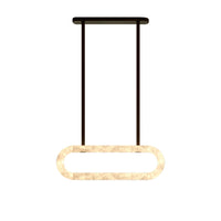 WOMO Oval Alabaster Chandelier-WM2872