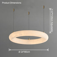 WOMO Alabaster Circle LED Chandelier-WM2873