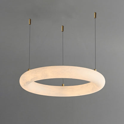 WOMO Alabaster Circle LED Chandelier-WM2873