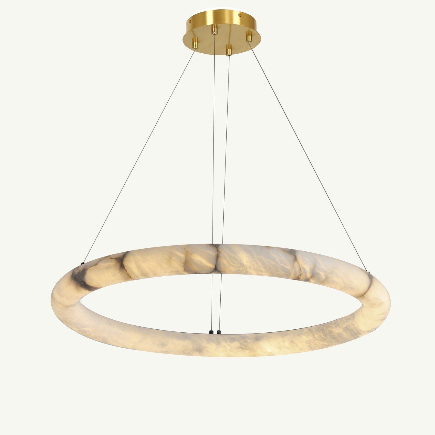 WOMO Alabaster Circular LED Chandelier-WM2874