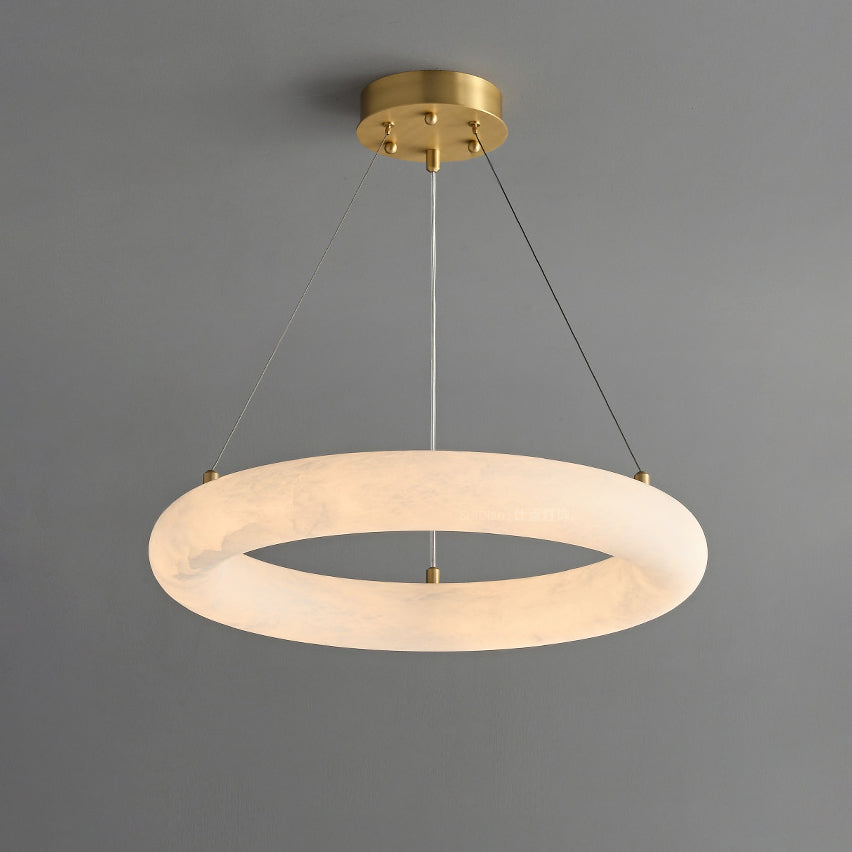 WOMO Alabaster Circular LED Chandelier-WM2874