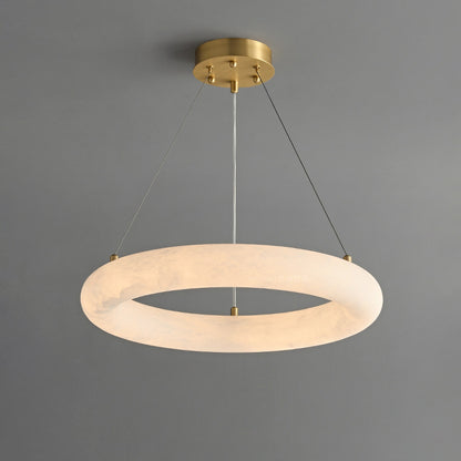 WOMO Alabaster Circular LED Chandelier-WM2874