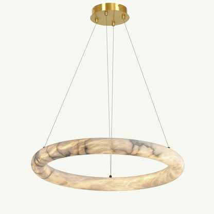 WOMO Alabaster Circular LED Chandelier-WM2874