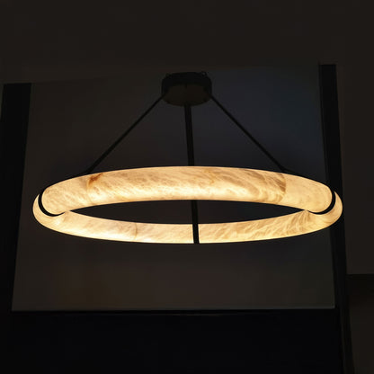 WOMO Alabaster Circular LED Chandelier-WM2874