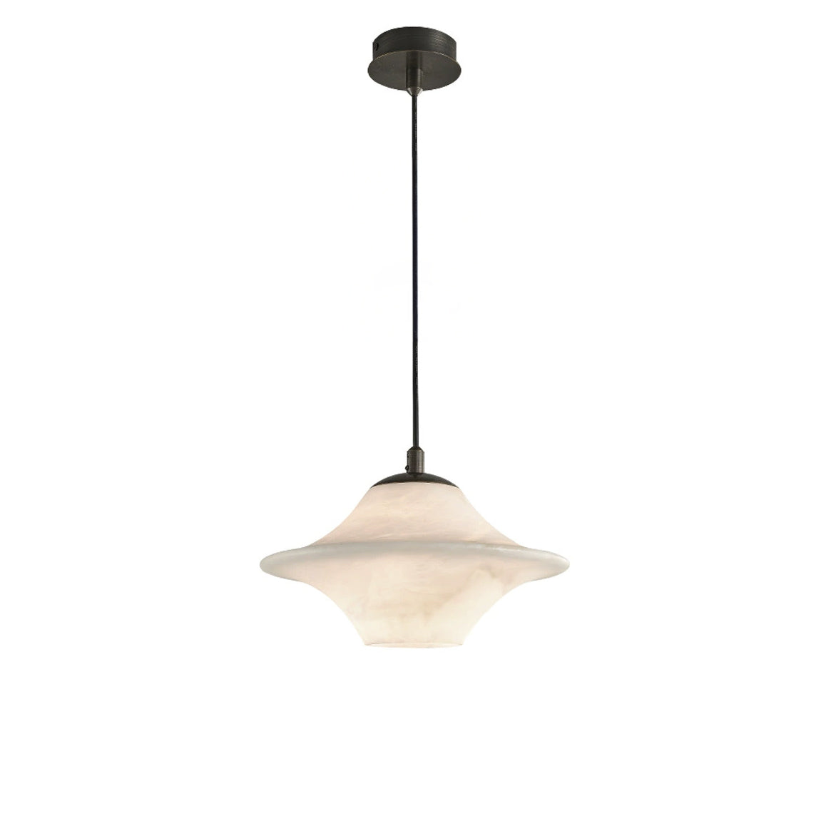 WOMO Flying Saucer Alabaster Pendant Light-WM2878