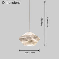 WOMO Flying Saucer Alabaster Pendant Light-WM2877