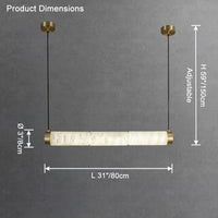 WOMO Alabaster Linear Pendant Light-WM2879