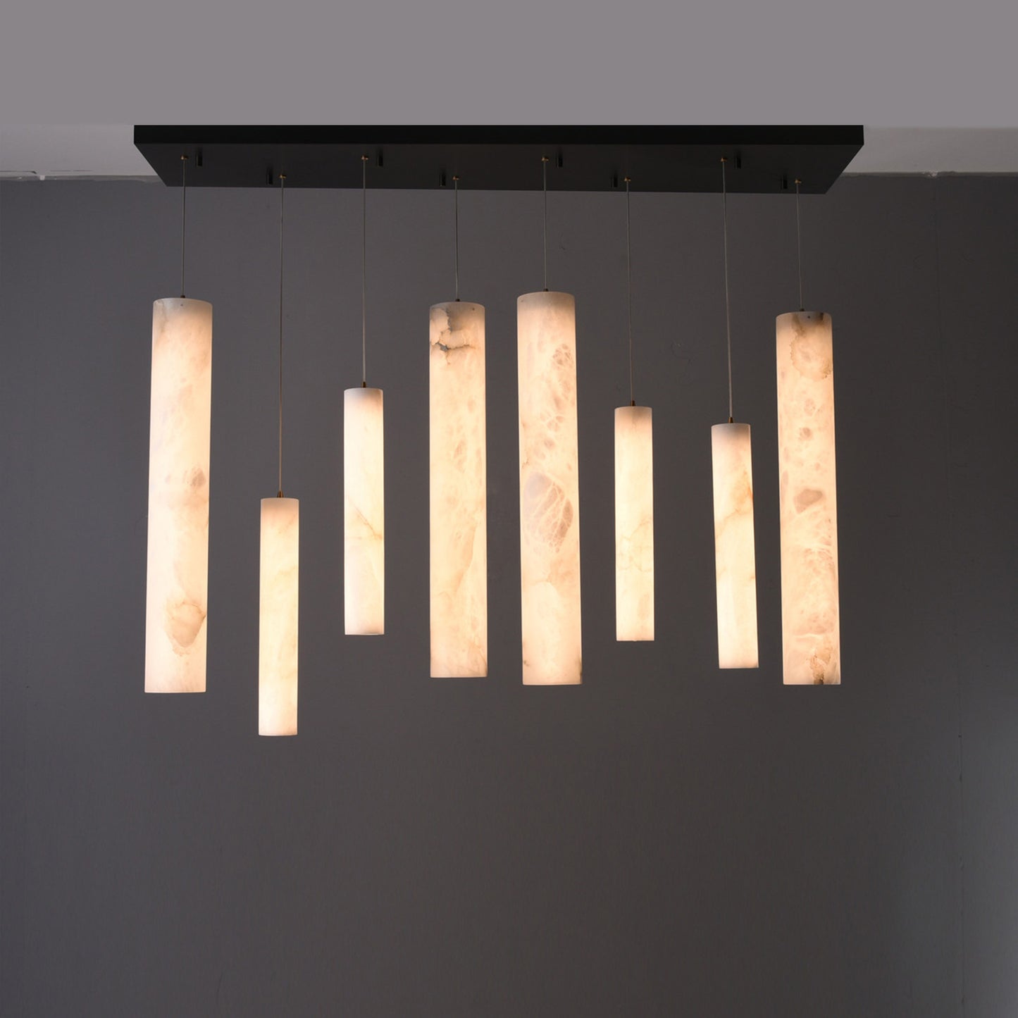 WOMO Alabaster Tube Dining Room Pendant Light-WM2882