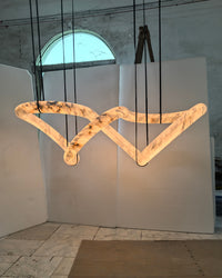WOMO Infinity Large Alabaster Chandelier-WM2883