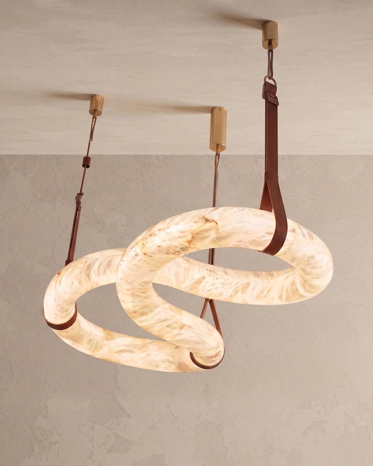 WOMO Infinity Alabaster Chandelier-WM2886