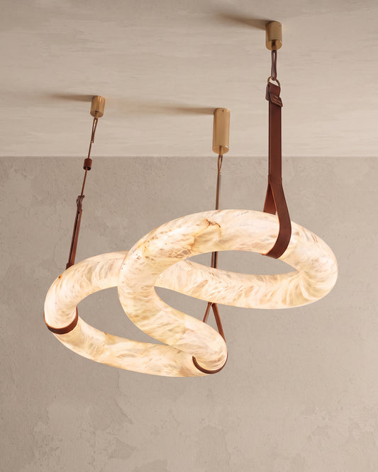 WOMO Infinity Alabaster Chandelier-WM2886