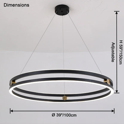 WOMO Circular Led Chandelier-WM2888